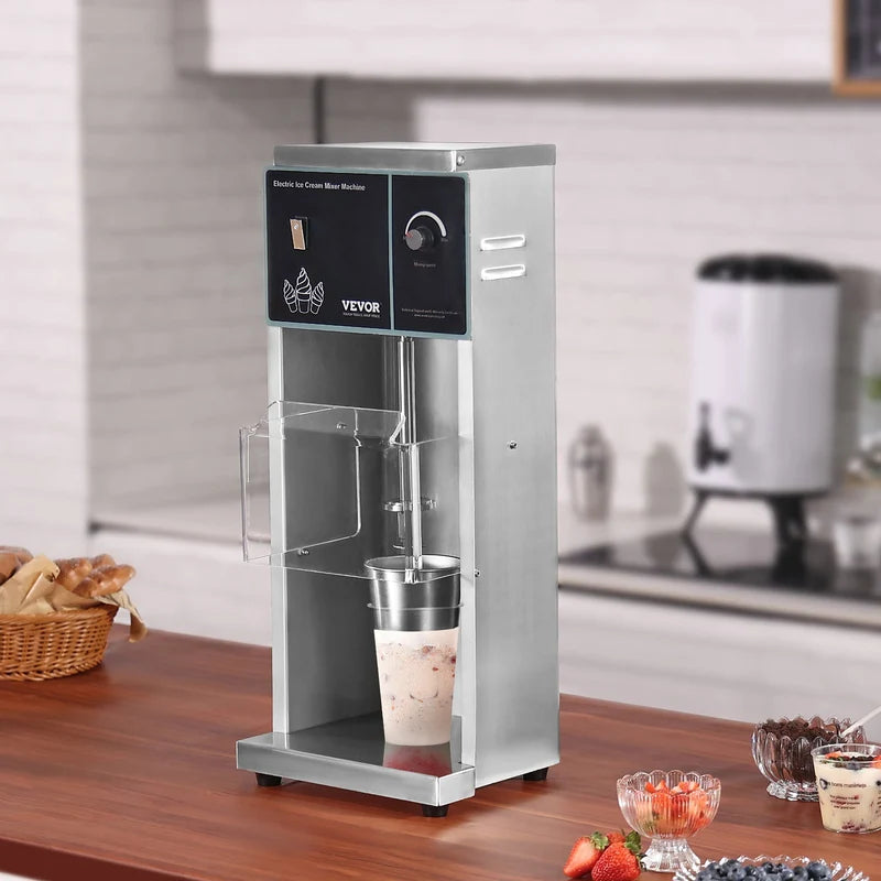 Ice Cream Blender 400W Ice Cream Mixer Stir Machine 304 Stainless Steel
