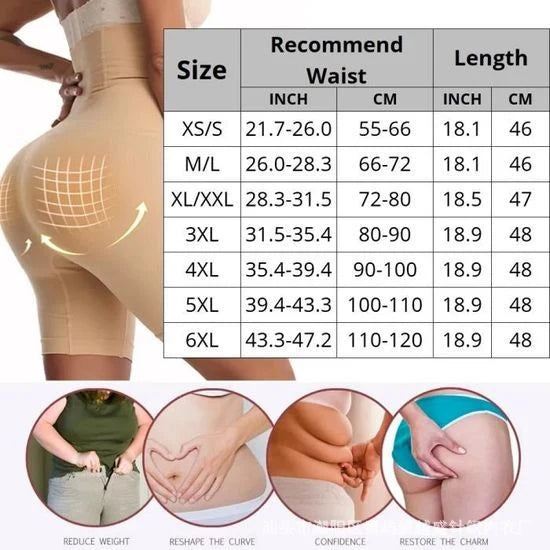 Women's Seamless High Waisted Shapewear Boyshorts - Tummy Control & Butt Lifter Panties, No-Roll Flat Leg Shaping Briefs For Under Dresses & Yoga Pants