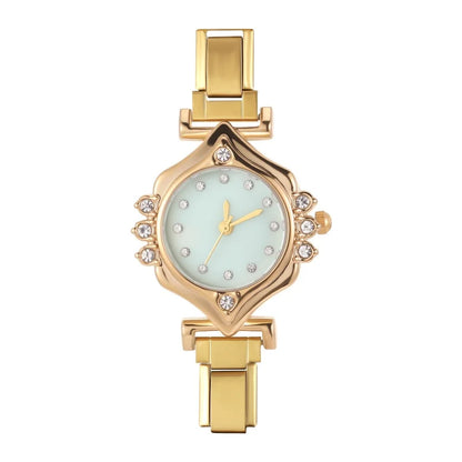 2025 Women Watches Small Round Watch Golden Luxury Wristwatches Ladies Fashion Gold Bracelet Watch Female Elegant Clock Women
