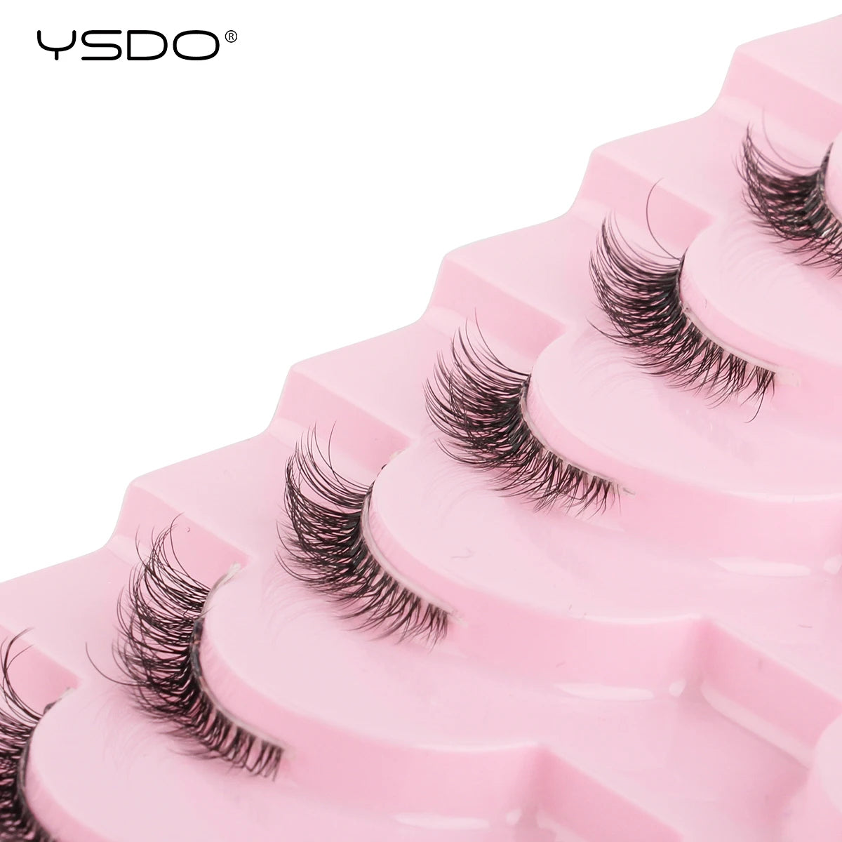 Half Lashes 3/7/10 Pairs Soft Natural 3D Mink Eyelashes Wispy Mink Lashes Makeup Volume Fluffy Half False Eyelash Cilios Tools