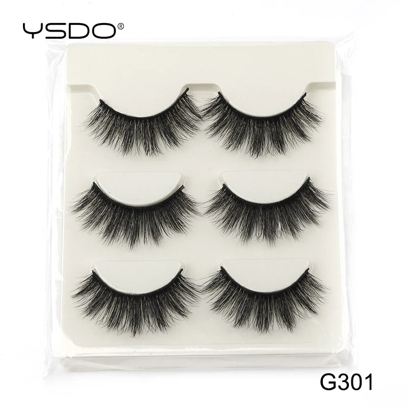 Half Lashes 3/7/10 Pairs Soft Natural 3D Mink Eyelashes Wispy Mink Lashes Makeup Volume Fluffy Half False Eyelash Cilios Tools