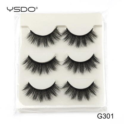 Half Lashes 3/7/10 Pairs Soft Natural 3D Mink Eyelashes Wispy Mink Lashes Makeup Volume Fluffy Half False Eyelash Cilios Tools