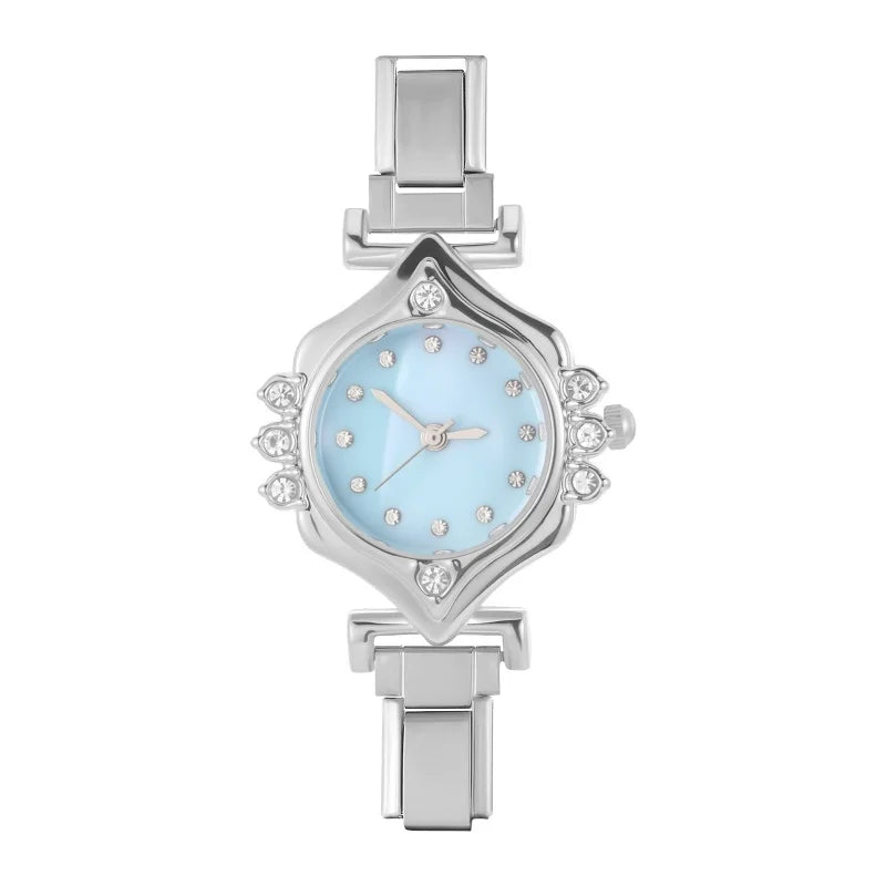 2025 Women Watches Small Round Watch Golden Luxury Wristwatches Ladies Fashion Gold Bracelet Watch Female Elegant Clock Women