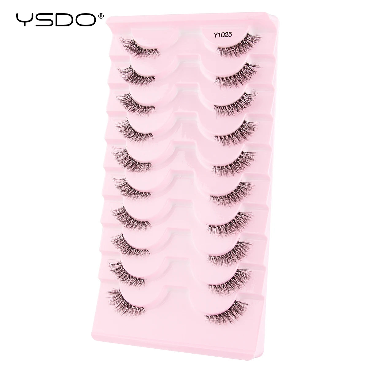 Half Lashes 3/7/10 Pairs Soft Natural 3D Mink Eyelashes Wispy Mink Lashes Makeup Volume Fluffy Half False Eyelash Cilios Tools