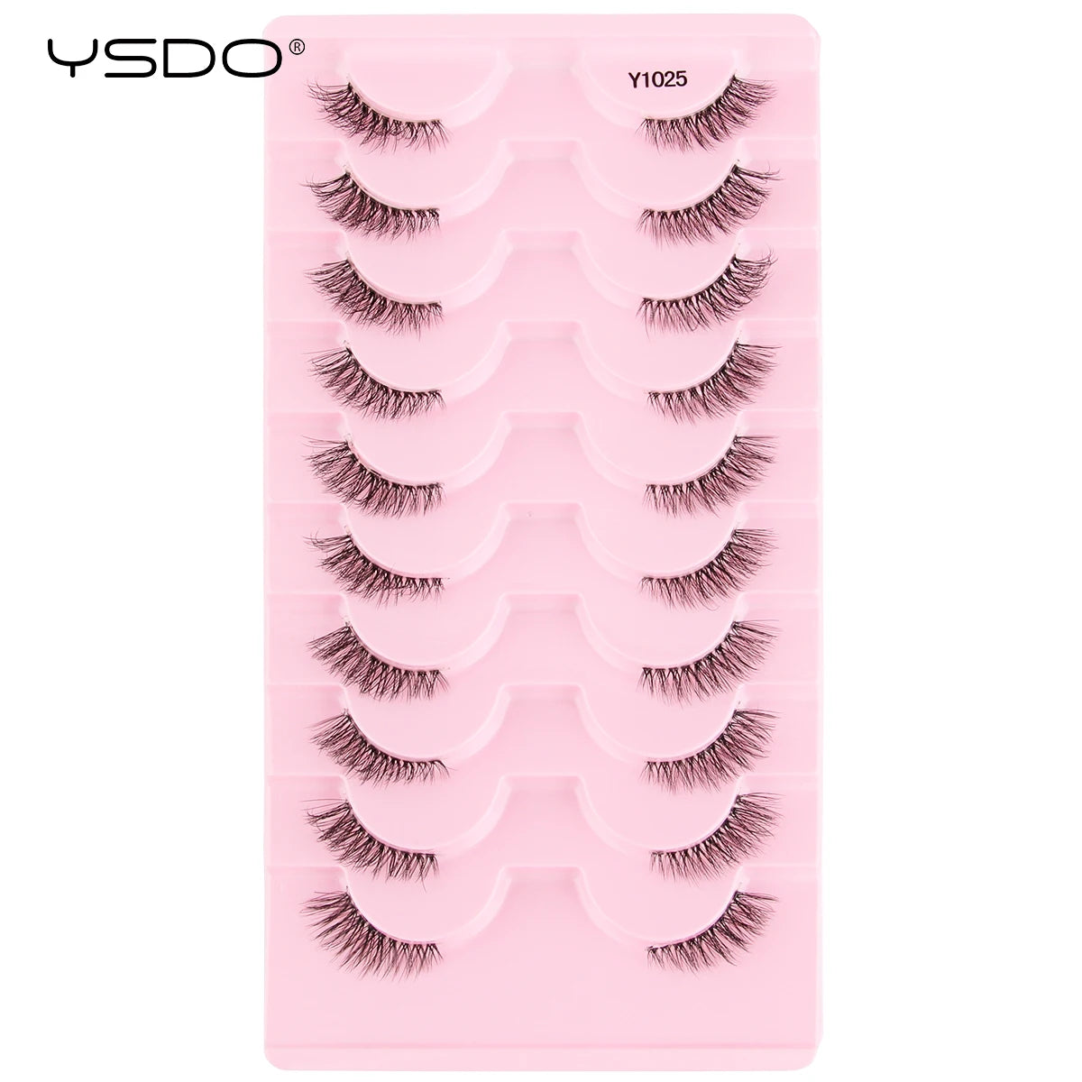 Half Lashes 3/7/10 Pairs Soft Natural 3D Mink Eyelashes Wispy Mink Lashes Makeup Volume Fluffy Half False Eyelash Cilios Tools