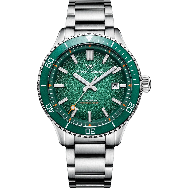 WM Watch Dive Watch Automatic Mechanical Watches Man Diving Watch Sapphire Stainless Steel Diver Welly Merck Wrist Watch WM046