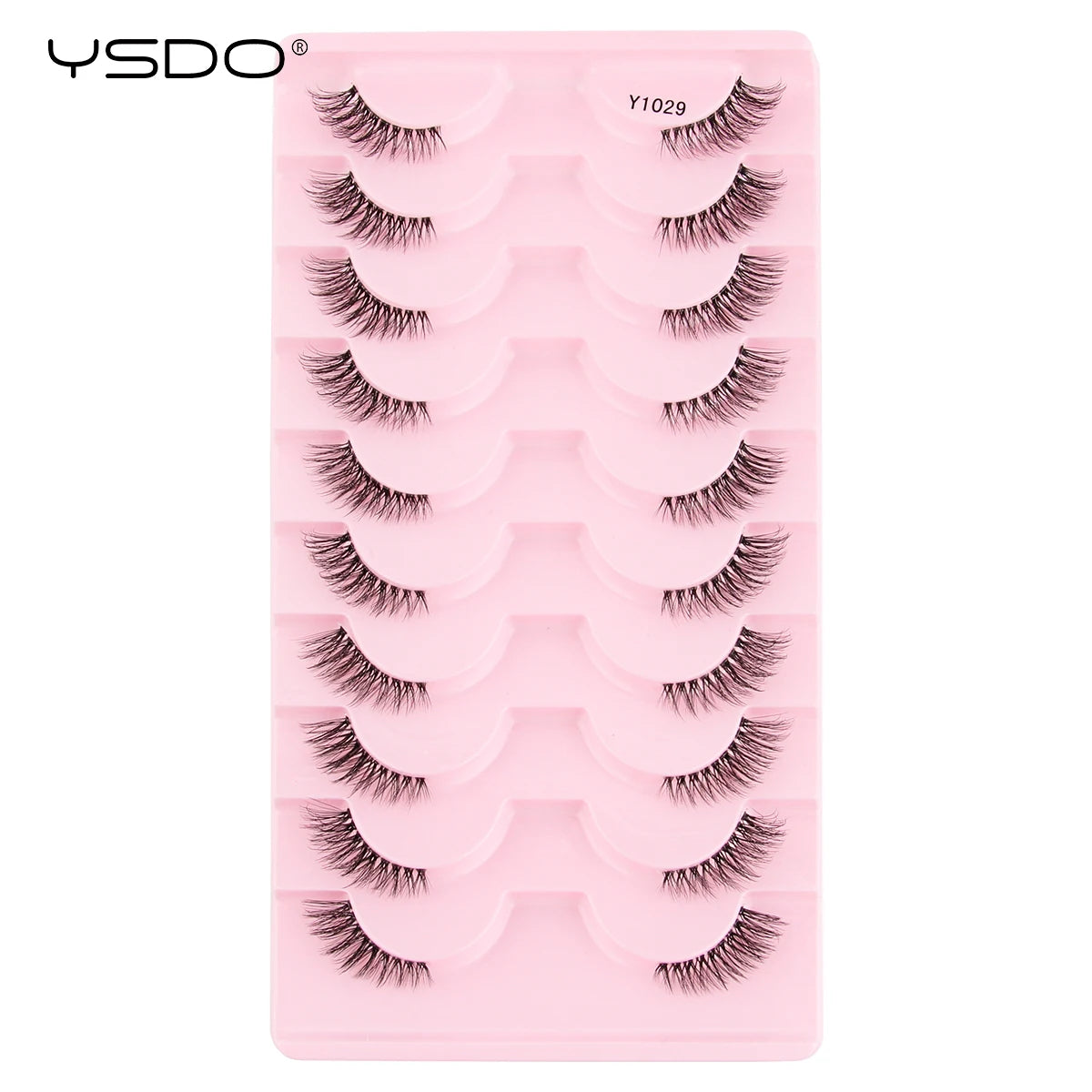 Half Lashes 3/7/10 Pairs Soft Natural 3D Mink Eyelashes Wispy Mink Lashes Makeup Volume Fluffy Half False Eyelash Cilios Tools