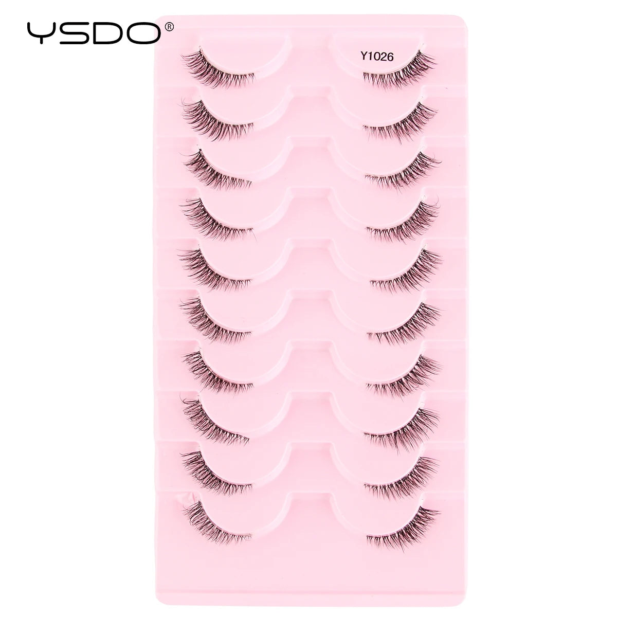 Half Lashes 3/7/10 Pairs Soft Natural 3D Mink Eyelashes Wispy Mink Lashes Makeup Volume Fluffy Half False Eyelash Cilios Tools