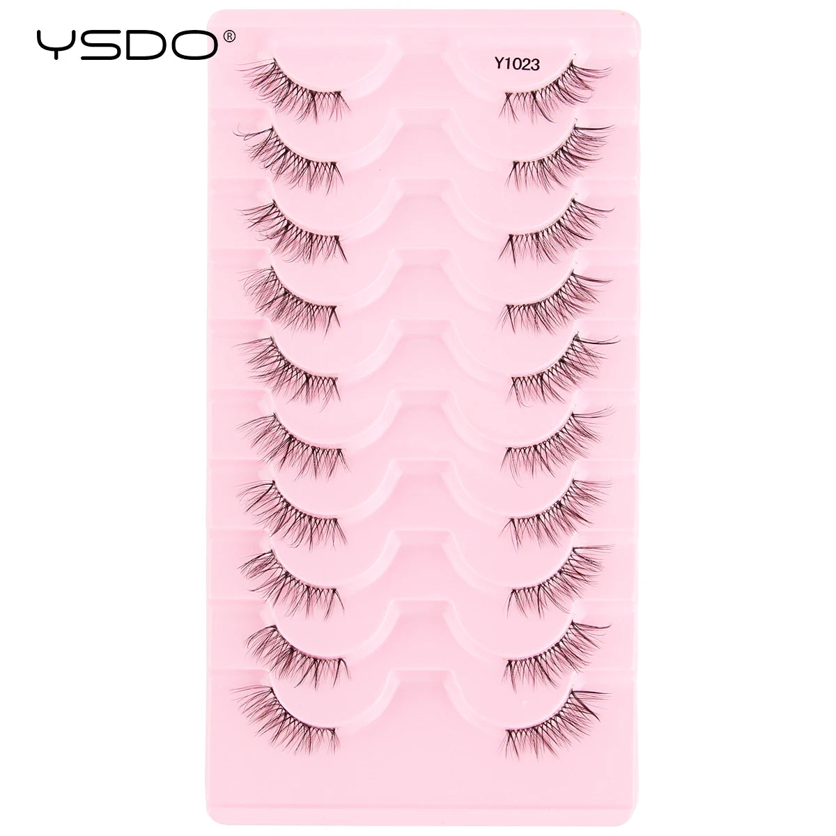 Half Lashes 3/7/10 Pairs Soft Natural 3D Mink Eyelashes Wispy Mink Lashes Makeup Volume Fluffy Half False Eyelash Cilios Tools