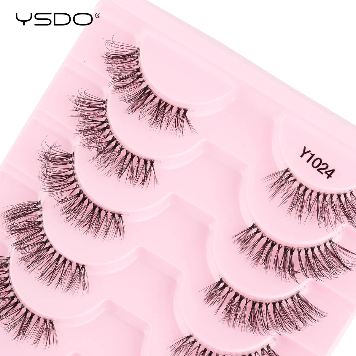 Half Lashes 3/7/10 Pairs Soft Natural 3D Mink Eyelashes Wispy Mink Lashes Makeup Volume Fluffy Half False Eyelash Cilios Tools