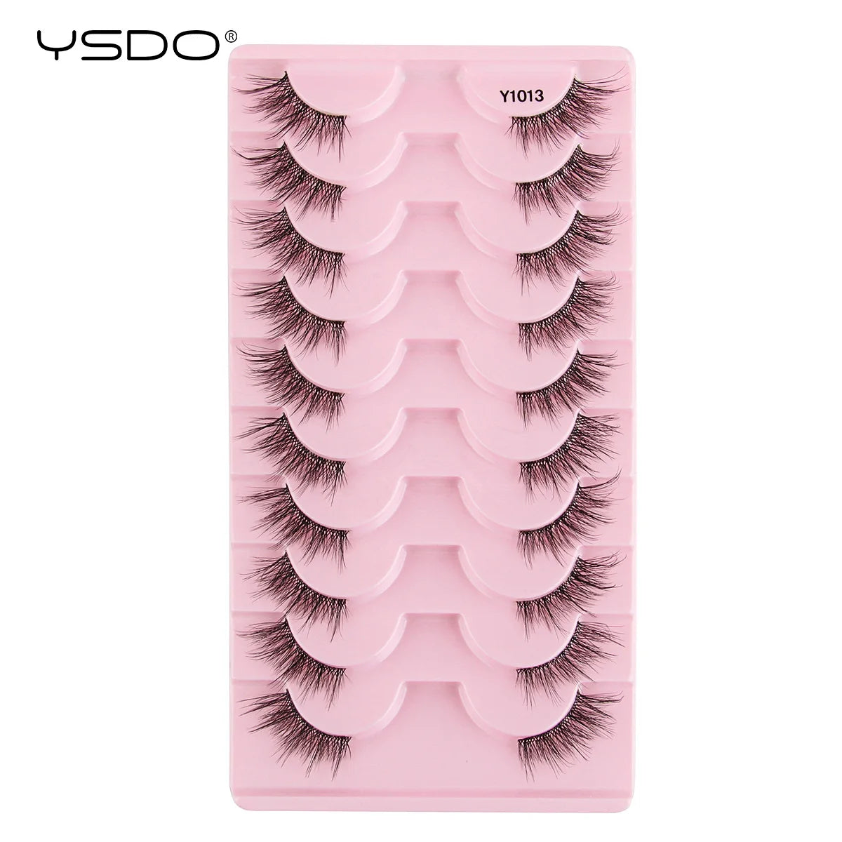 Half Lashes 3/7/10 Pairs Soft Natural 3D Mink Eyelashes Wispy Mink Lashes Makeup Volume Fluffy Half False Eyelash Cilios Tools