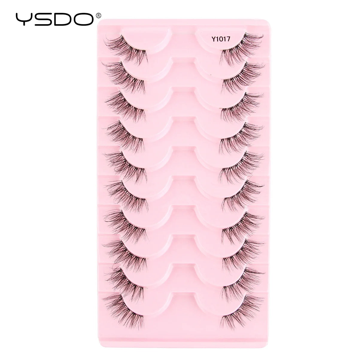Half Lashes 3/7/10 Pairs Soft Natural 3D Mink Eyelashes Wispy Mink Lashes Makeup Volume Fluffy Half False Eyelash Cilios Tools