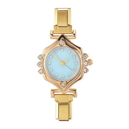 2025 Women Watches Small Round Watch Golden Luxury Wristwatches Ladies Fashion Gold Bracelet Watch Female Elegant Clock Women