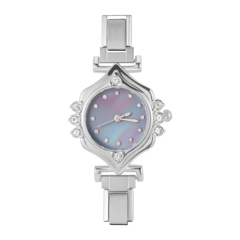2025 Women Watches Small Round Watch Golden Luxury Wristwatches Ladies Fashion Gold Bracelet Watch Female Elegant Clock Women