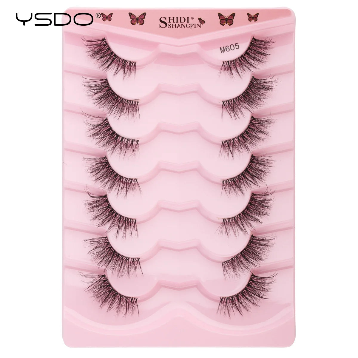 Half Lashes 3/7/10 Pairs Soft Natural 3D Mink Eyelashes Wispy Mink Lashes Makeup Volume Fluffy Half False Eyelash Cilios Tools