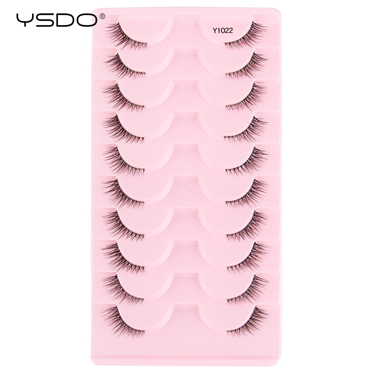 Half Lashes 3/7/10 Pairs Soft Natural 3D Mink Eyelashes Wispy Mink Lashes Makeup Volume Fluffy Half False Eyelash Cilios Tools