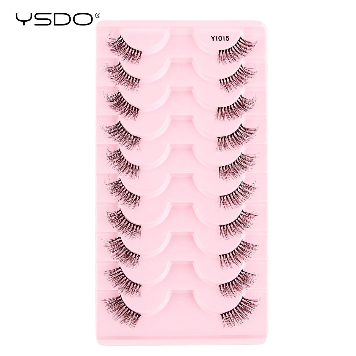Half Lashes 3/7/10 Pairs Soft Natural 3D Mink Eyelashes Wispy Mink Lashes Makeup Volume Fluffy Half False Eyelash Cilios Tools