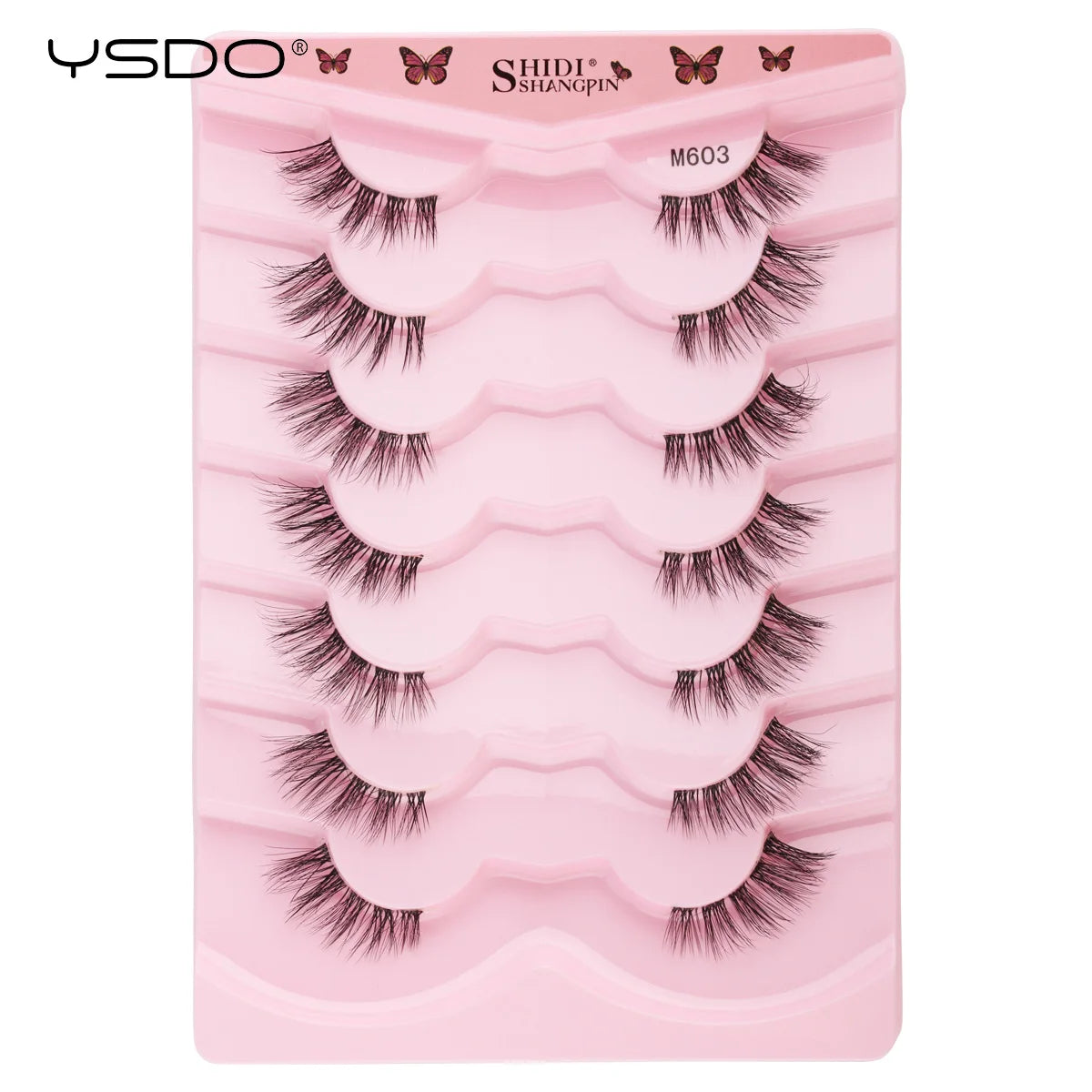 Half Lashes 3/7/10 Pairs Soft Natural 3D Mink Eyelashes Wispy Mink Lashes Makeup Volume Fluffy Half False Eyelash Cilios Tools