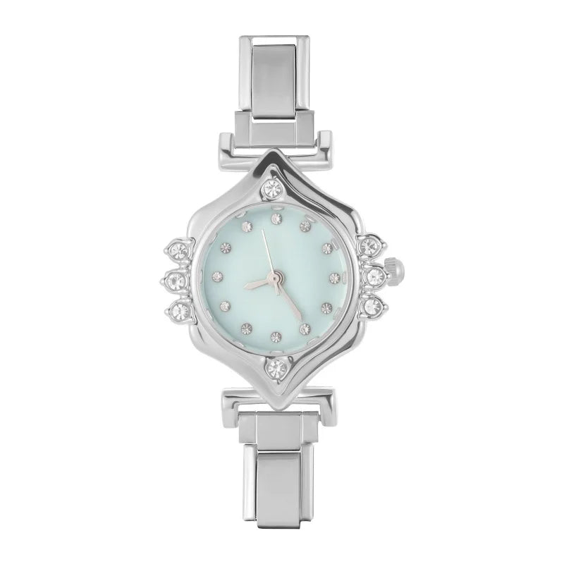 2025 Women Watches Small Round Watch Golden Luxury Wristwatches Ladies Fashion Gold Bracelet Watch Female Elegant Clock Women