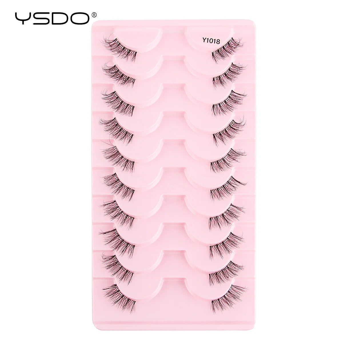 Half Lashes 3/7/10 Pairs Soft Natural 3D Mink Eyelashes Wispy Mink Lashes Makeup Volume Fluffy Half False Eyelash Cilios Tools