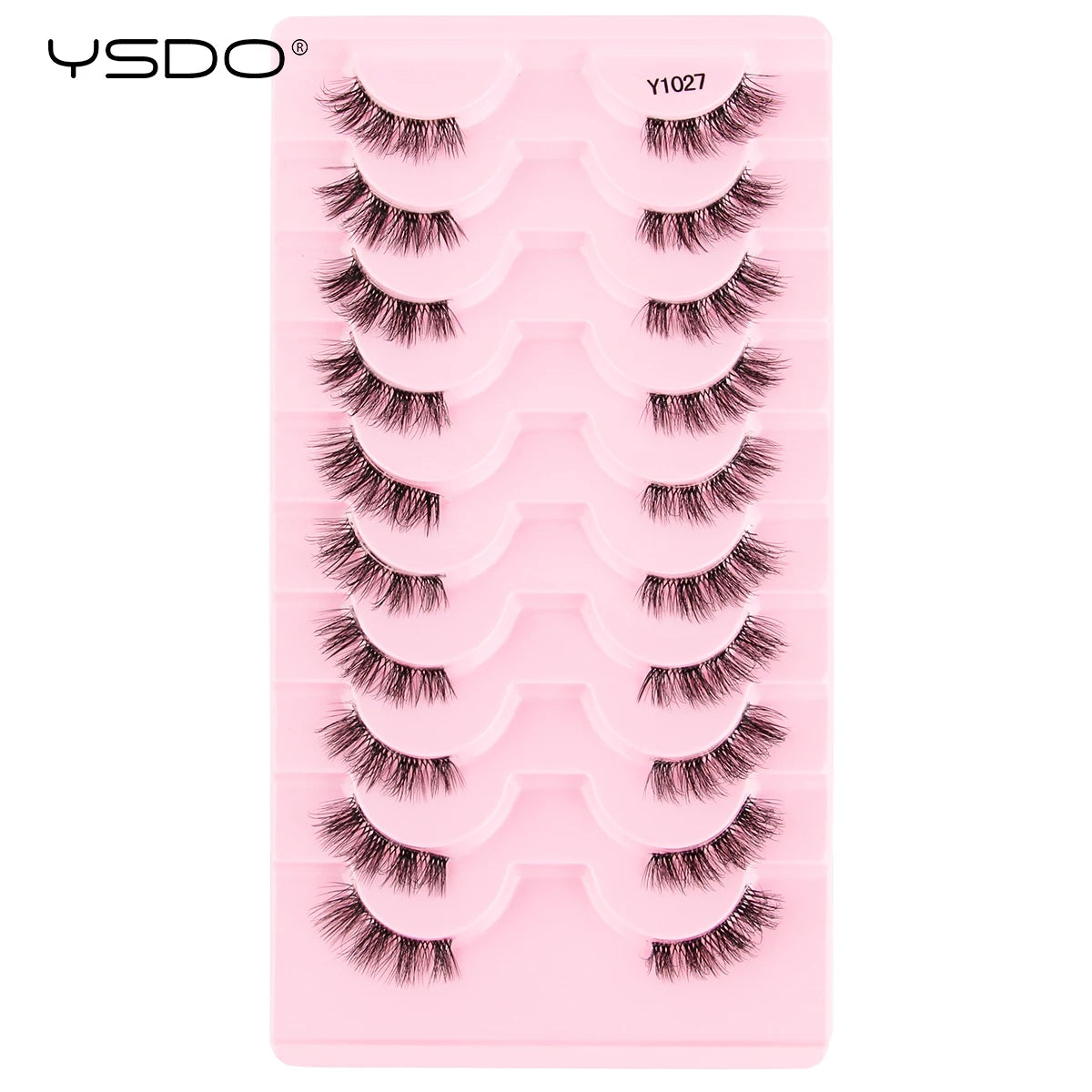 Half Lashes 3/7/10 Pairs Soft Natural 3D Mink Eyelashes Wispy Mink Lashes Makeup Volume Fluffy Half False Eyelash Cilios Tools