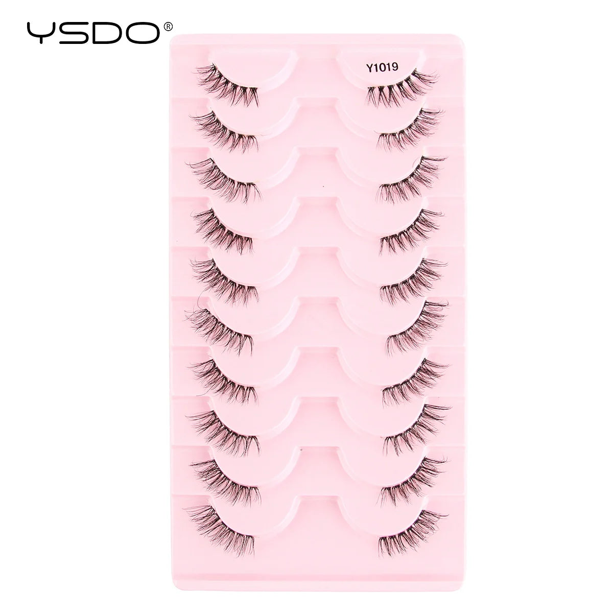 Half Lashes 3/7/10 Pairs Soft Natural 3D Mink Eyelashes Wispy Mink Lashes Makeup Volume Fluffy Half False Eyelash Cilios Tools