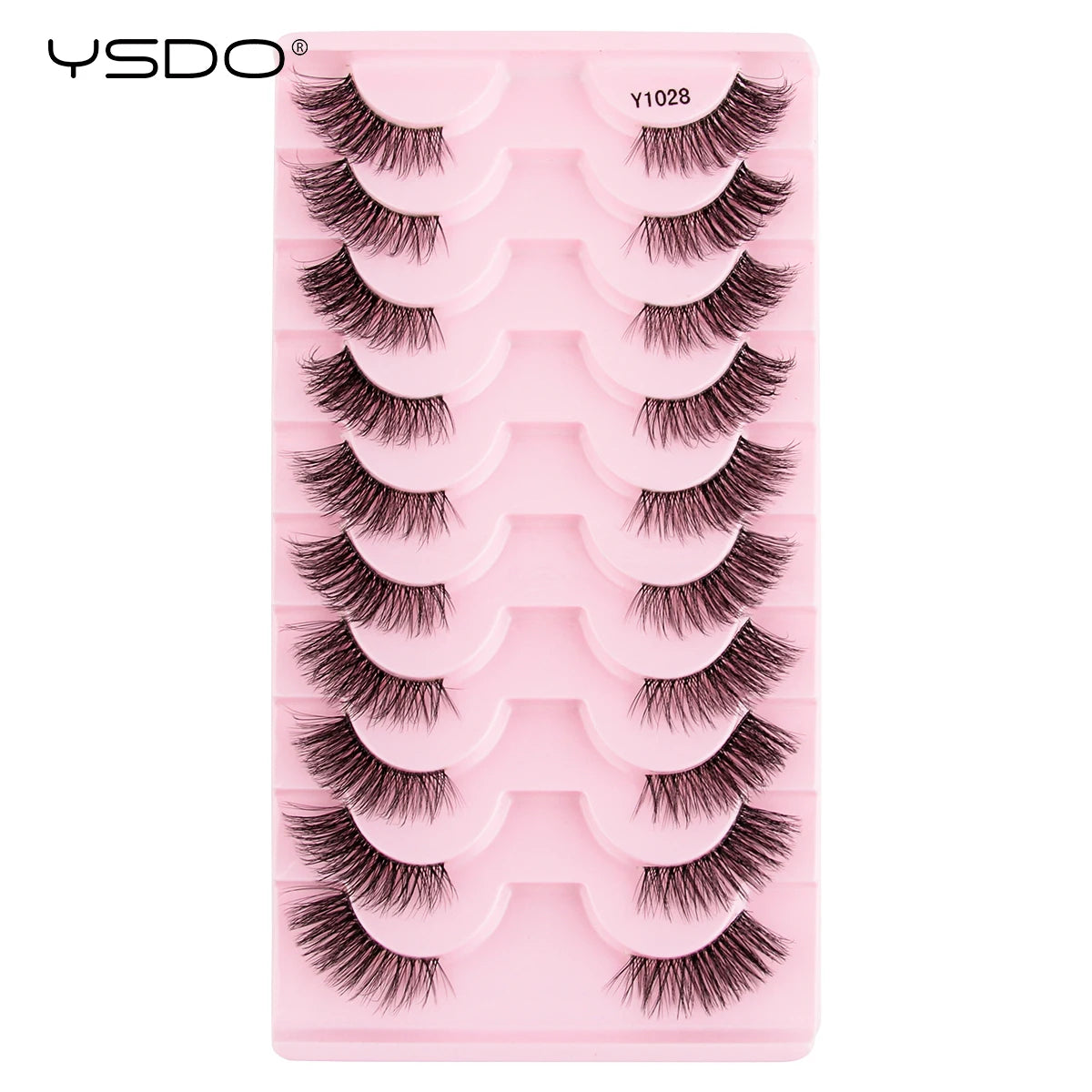 Half Lashes 3/7/10 Pairs Soft Natural 3D Mink Eyelashes Wispy Mink Lashes Makeup Volume Fluffy Half False Eyelash Cilios Tools