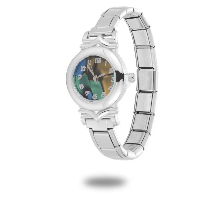 2025 Women Watches Small Round Watch Golden Luxury Wristwatches Ladies Fashion Gold Bracelet Watch Female Elegant Clock Women