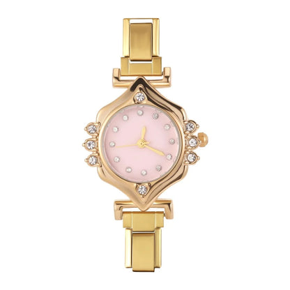 2025 Women Watches Small Round Watch Golden Luxury Wristwatches Ladies Fashion Gold Bracelet Watch Female Elegant Clock Women