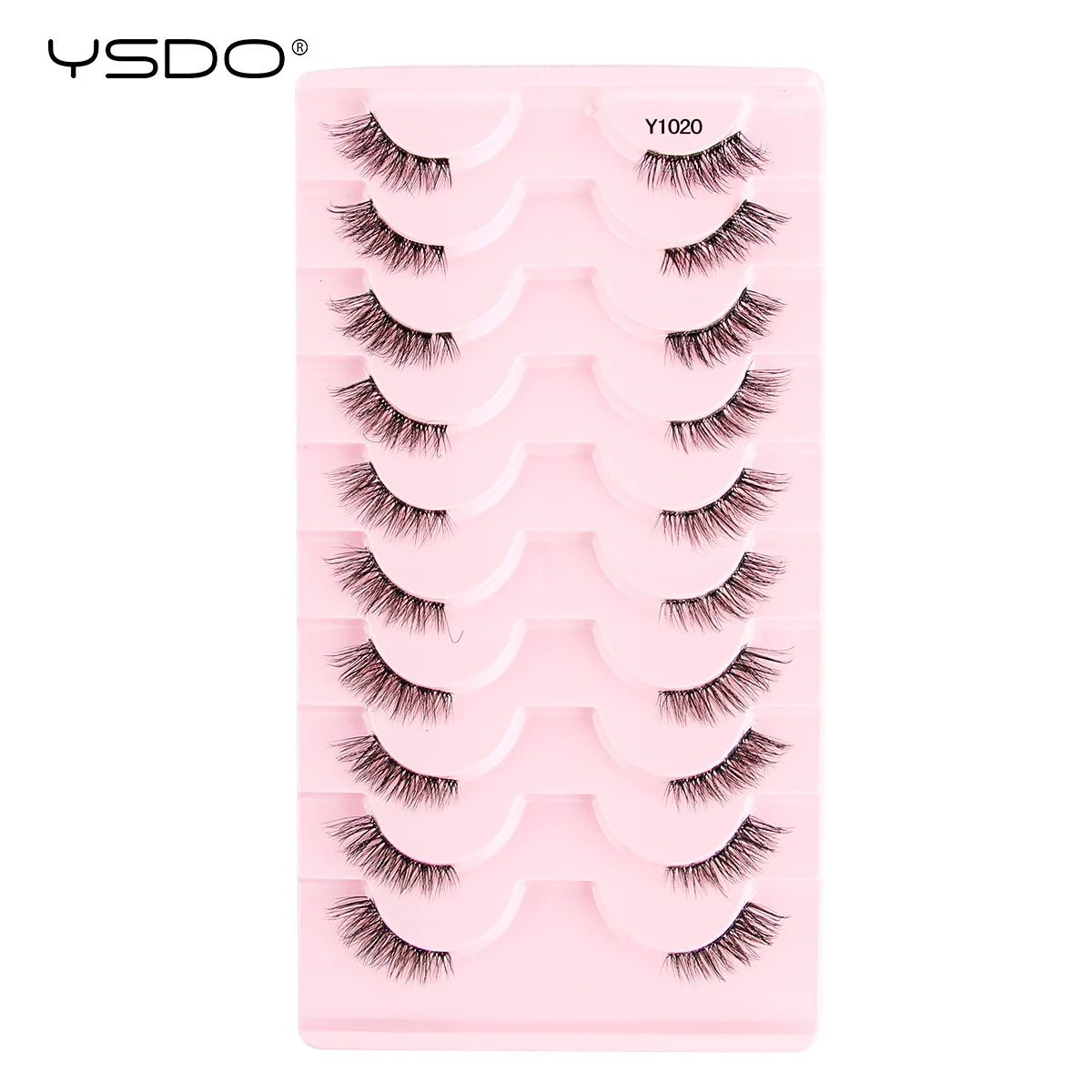 Half Lashes 3/7/10 Pairs Soft Natural 3D Mink Eyelashes Wispy Mink Lashes Makeup Volume Fluffy Half False Eyelash Cilios Tools