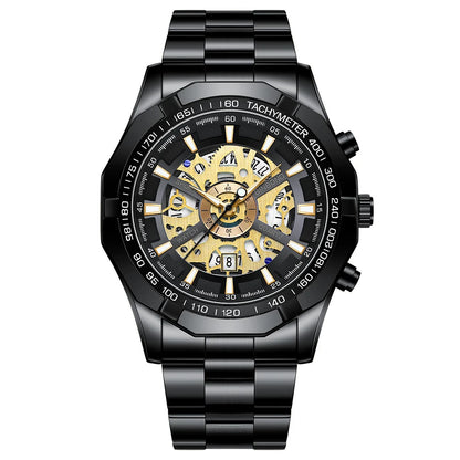 BINBONG Business Men's Watches Waterproof Calendar Luminous Fashion Quartz Watch For Man Stainless Steel Male Clock Reloj Hombre