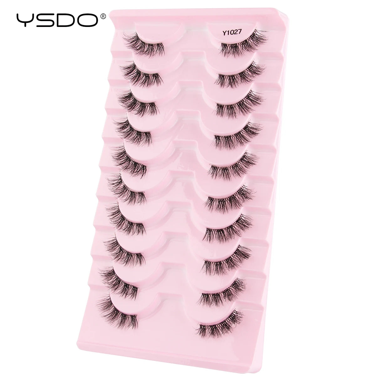 Half Lashes 3/7/10 Pairs Soft Natural 3D Mink Eyelashes Wispy Mink Lashes Makeup Volume Fluffy Half False Eyelash Cilios Tools