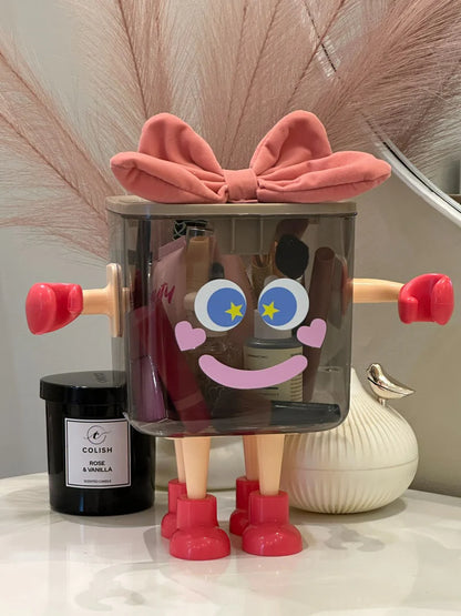 Cartoon Makeup Organizer Box with Legs