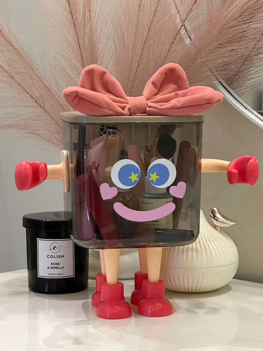 Cartoon Makeup Organizer Box with Legs