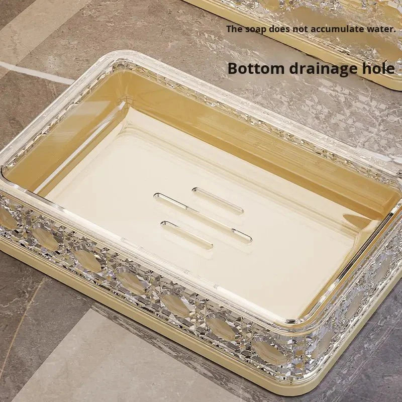 Diamond Design Soap Holder with Lid