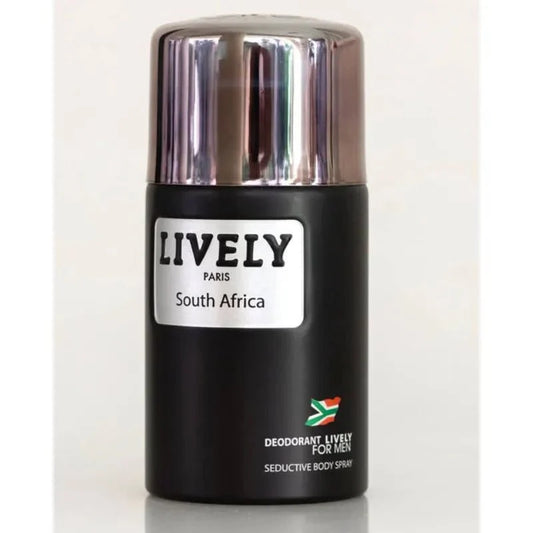 LIVELY - Paris South Africa Deodorant Body Spray for Men